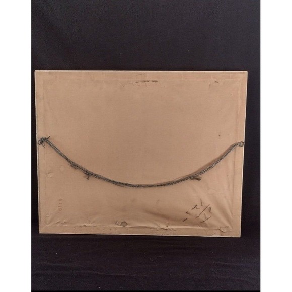 Just A Little Dream By Annie Benson Muller, Vintage Framed Print Sleeping Baby - Picture 6 of 6